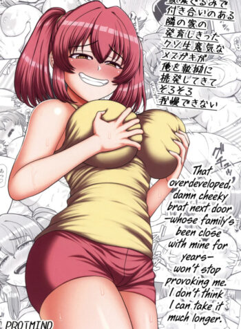 (C100) [PROTMIND] Kazokugurumi de Tsukiai no Aru Tonari no Ie no Hatsuiku shikitta Kuso Namaiki na Mesugaki ga Ore o Shitsuyou ni Chouhatsu shite kite Sorosoro Gaman Dekinai [English] [CulturedCommissions]