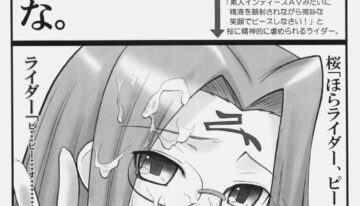 (C70) [Gachinko Shobou (Kobanya Koban)] Yappari Rider wa Eroi na. EPISODE Jeans wa Haita Mama (Fate/stay night)